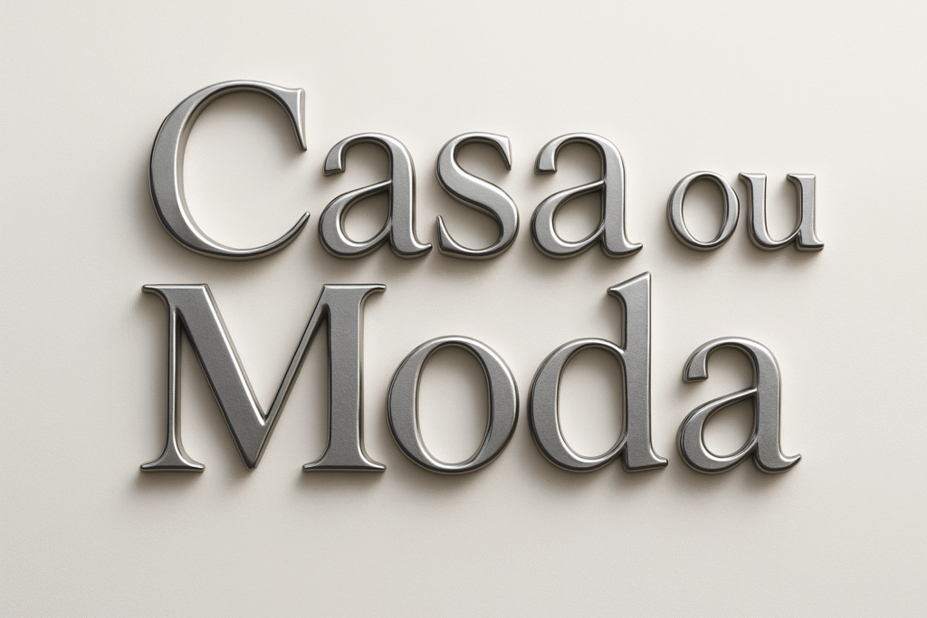 About casa ou moda 3d retangular